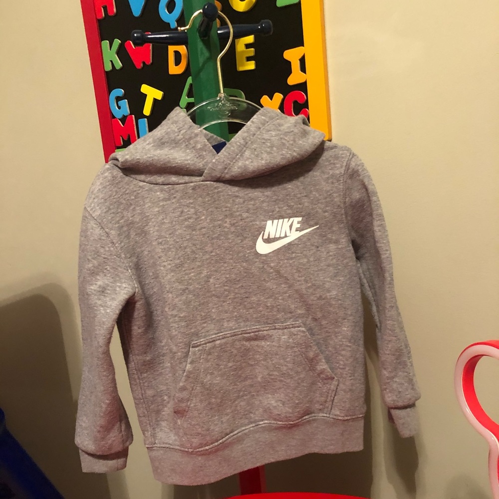 Grey Nike pullover hoodie